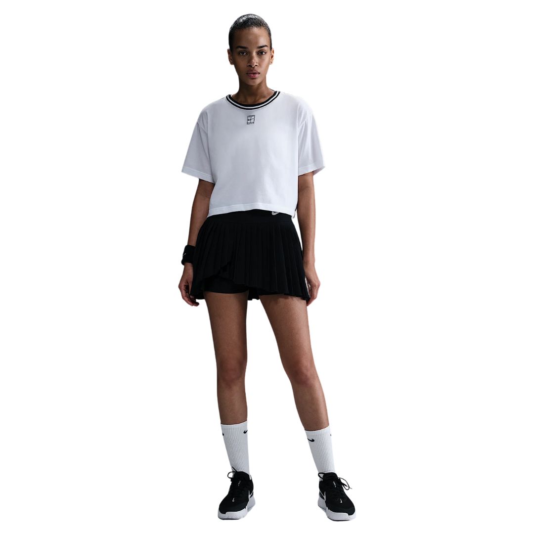 Nike Heritage Women Dri-FIT Short-Sleeve Cropped T-Shirt White